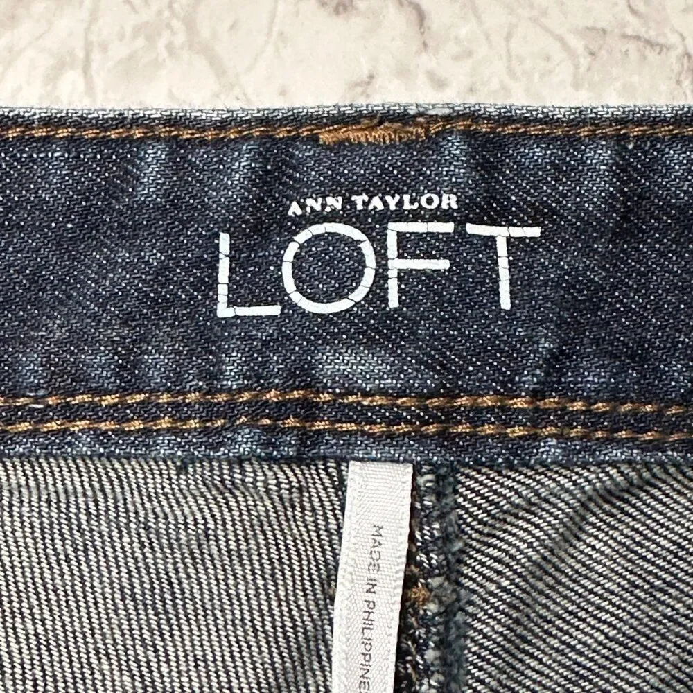 Ann Taylor Loft Modern Crop Denim Capri